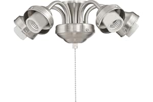 Craftmade F525-BN-LED Universal Fan 5-Light Fitter, LED 45 Total Watts, Brushed Satin Nickel