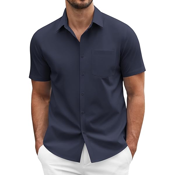 Camisetas Henley De Manga Corta Para Hombre, Estilo Casual, Con