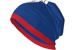 CNTDBU Belize Flag Adult Knit Beanie Hat Lightweight Stretch Slouch Cap Soft Breathable Double Layer for Men Women Black