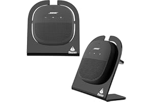 TXesign Desktop Stand for Bose SoundLink Micro Portable Bluetooth Speaker Acrylic Bluetooth Speaker Stand Holder Shop Display Stand Table Stand Holder Anti-Slip Base Stand (Black)