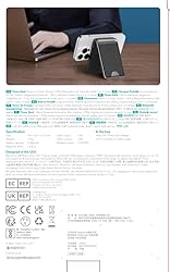 ESR 5,000mAh Wireless Power Bank Wallet with USB-C