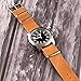 Clockwork Synergy®­ Leather Ballistic Watch Strap Band (20mm, Worn Saddle)