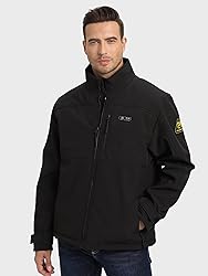 PTAHDUS Men's Heated Jacket Soft Shell with Hand