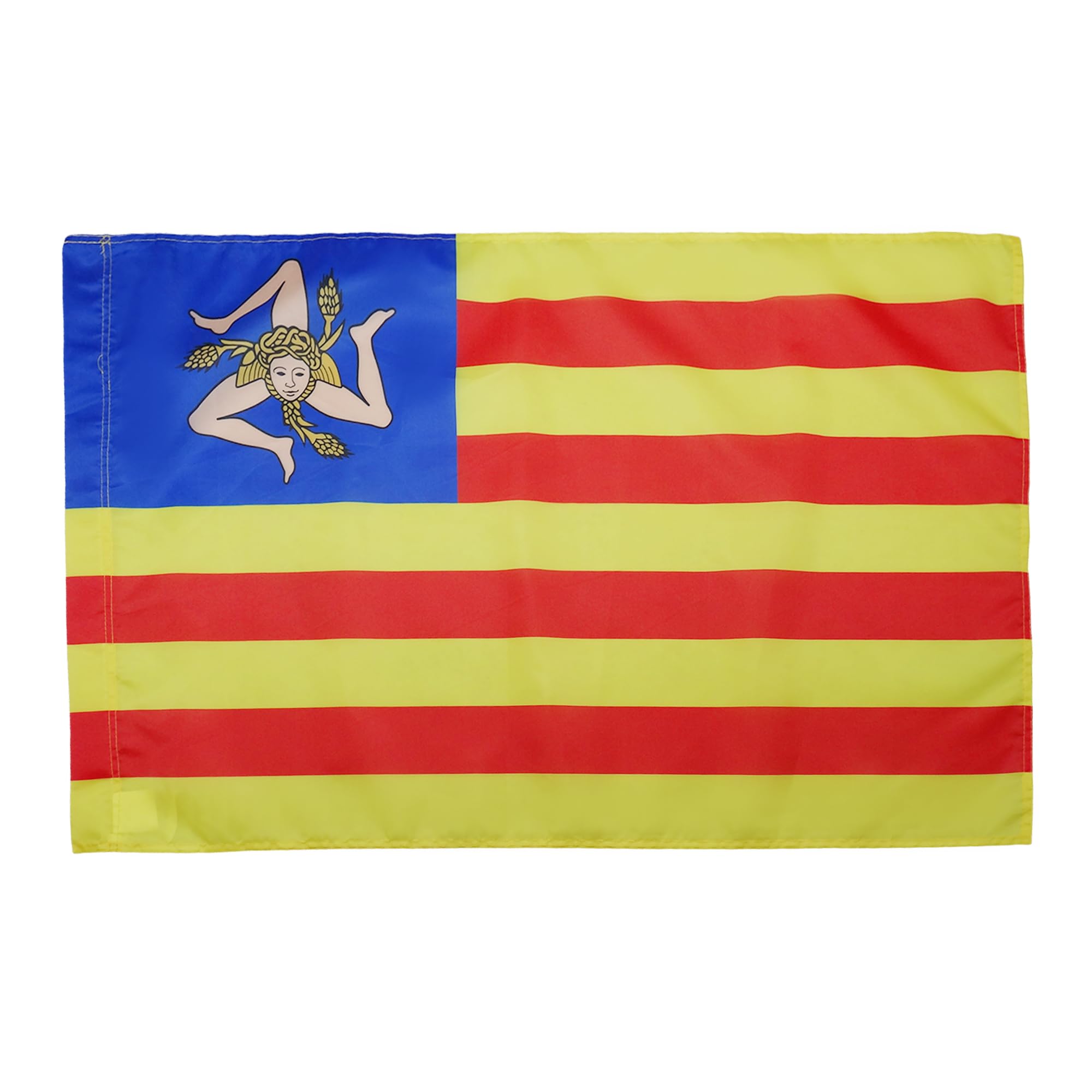 AZ FLAG - Sicily Independentist Flag - 2x3 Ft - Sicilian nacionalist Banner with Sleeve - 100% Polyester - Fade Resistant - Vivid Colors - 2' x 3' Feet - 90x60 Cm