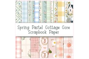 Spring Pastel Cottage Core Scrapbook Paper