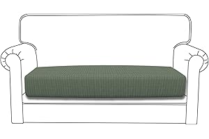 Easy-Going Stretch Cushion Cover Replacement for Individual Cushions Furniture Protector Sofa Seat Flexibility with Elastic B