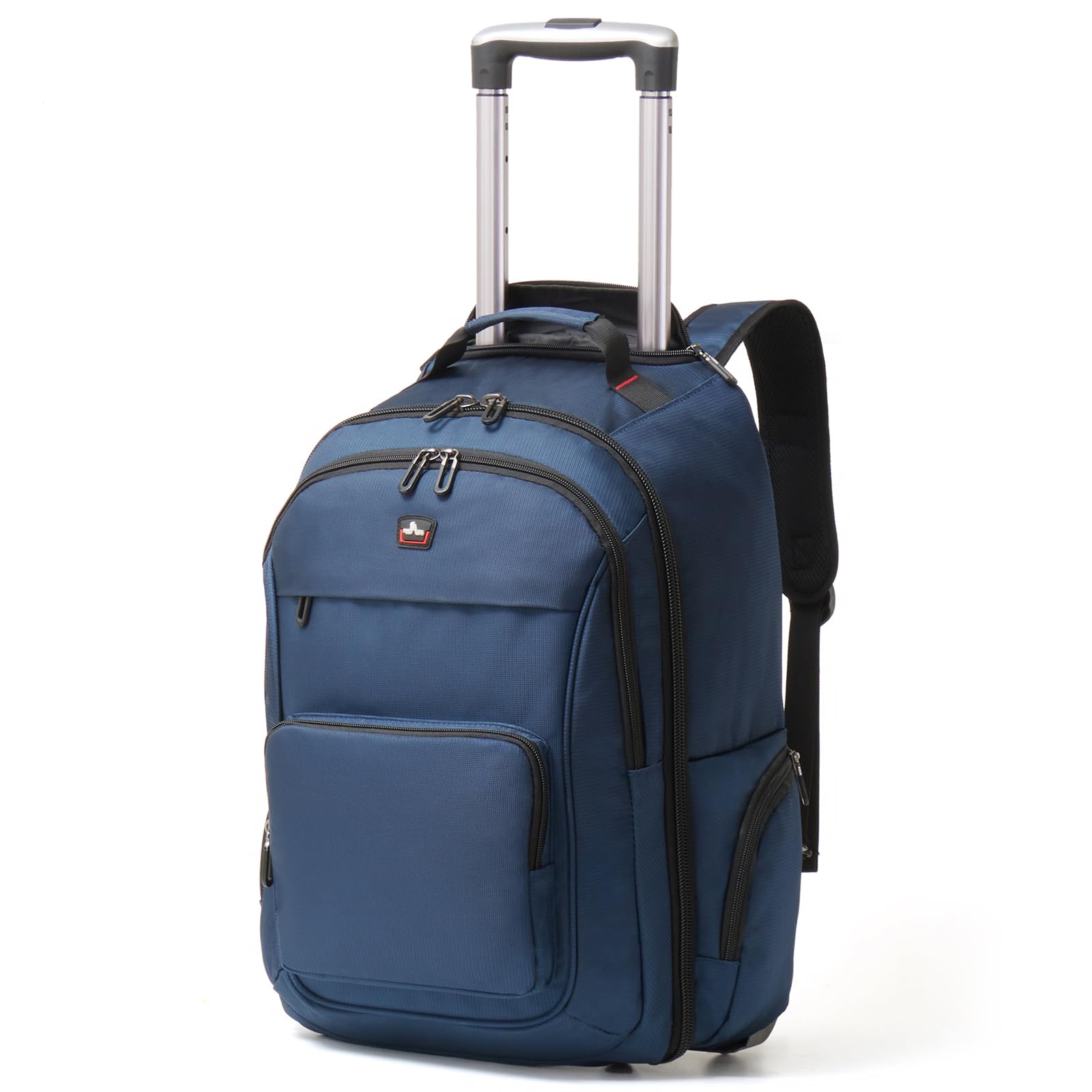 Photo 1 of ***IMAGE REFERENCE***WIRABO Rolling Backpack for Adults, 17.3 inch Laptop Wheeled Backpack, Travel Backpack with Wheels, Carry on Luggage Business Trolley Suitcase Computer Bag Men Women Blue