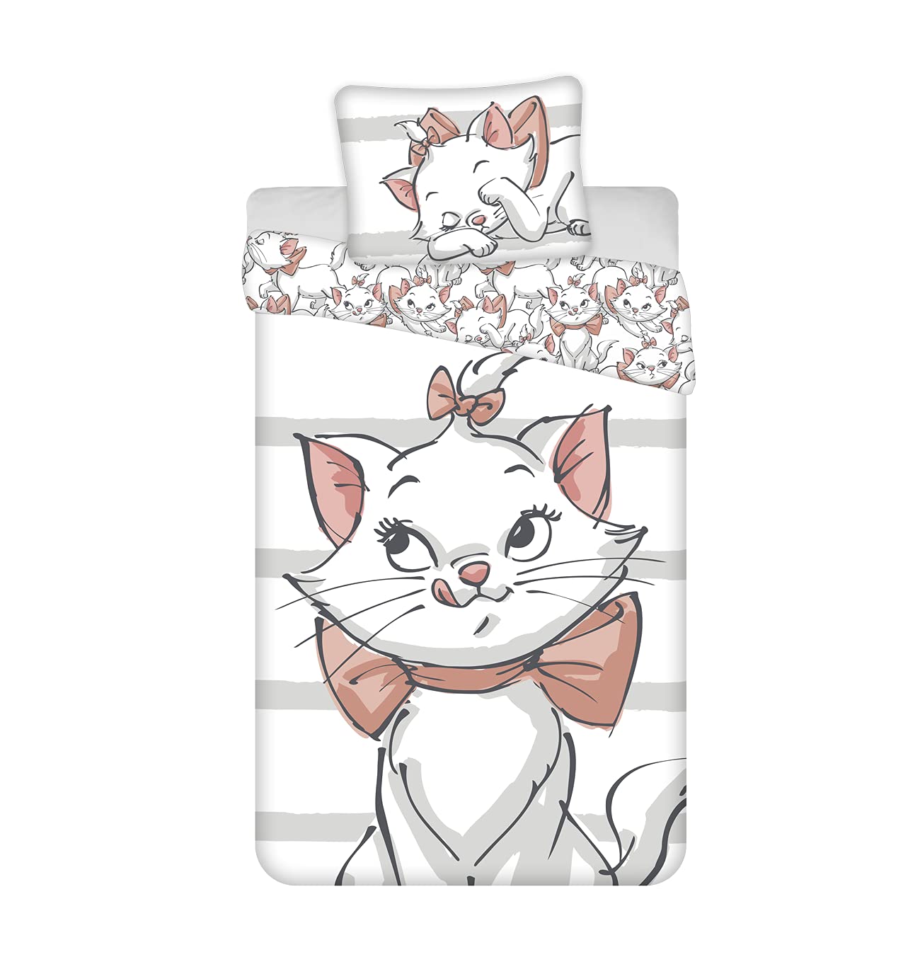 Marie Les Aristocats Bedding Set 140 x 200 cm + 1 Pillowcase 50 x 70 cm