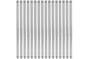 Acouto for SBC Push Rods, 16pcs Hardened Steel Pushrods Set 5/16in Diameter 7.8in Standard Length Fit for OEM Replacement Pus