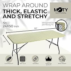 Tablecloth for Folding Table -Fitted Rectangular