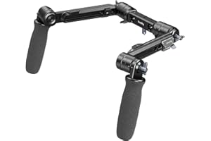 SmallRig Shoulder Rig Dual-Handle for 15mm LWS Rods, One-Tounch Rotation Shoulder Mount Rigs Support for Camera - 5205