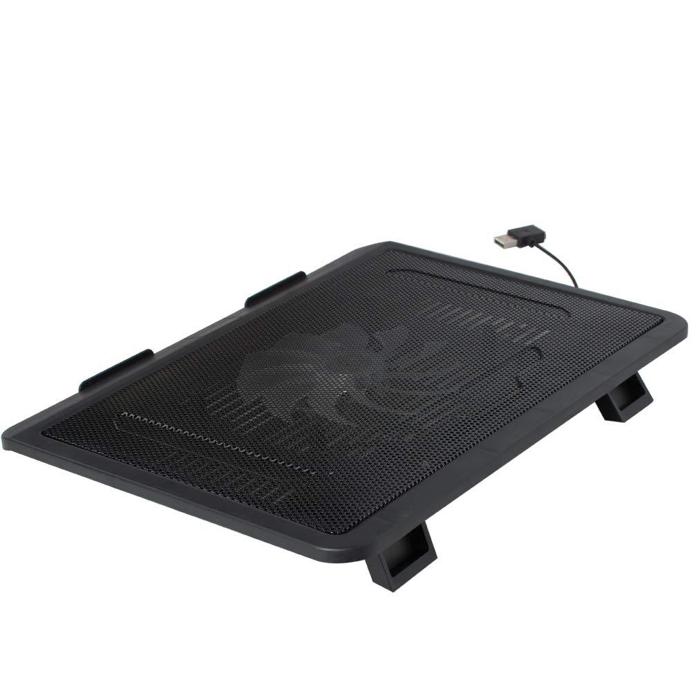 Silent Laptop Cooling Pad, ixaer 14-inch Ultra-Slim Quiet Laptop Notebook Cooler USB Powered Cooling Pad Computer Cooling Base with Oversized Fan
