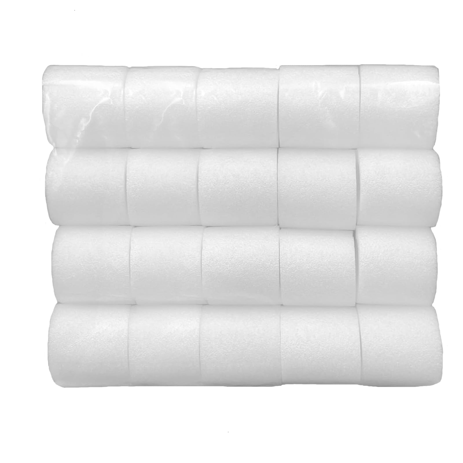 Eyelet Curtain Spacers, 20 Pcs 4.8cm Length Interiors Curtain Spacers, Thicken Curtain Foam Spacers Perfect Pleats for Poles up to 30mm Eyelet Curtains