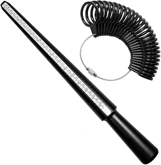URFEDA Ring Sizer Measurement Scales Tools,Ring Mandrel Mandrel Set