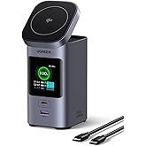 UGREEN Nexode Power Bank 20000mAh 145W PD 3.0 Portable Charger 72Wh Qi2 Certified 15W Wireless Fast Charging Magsafe Battery Pack 2C1A with TFT Display for iPhone 17/16 Series/MacBook/iPad and More