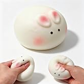 Yoaushy Slow Rising Squishy Bunny Bun Toy, Jumbo Squishies Stress Bread | Soft Stress Relief Fidget Sensory Toy for Kids &amp; Kidults, Kawaii Desk Decor Stress Toy for Birthday Gift