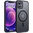 TOCOL Magnetic for iPhone 12 Case, Upgraded Full Camera Protection, Fit for MagSafe, Rugged Phone Case for iPhone 12 6.1 Inch