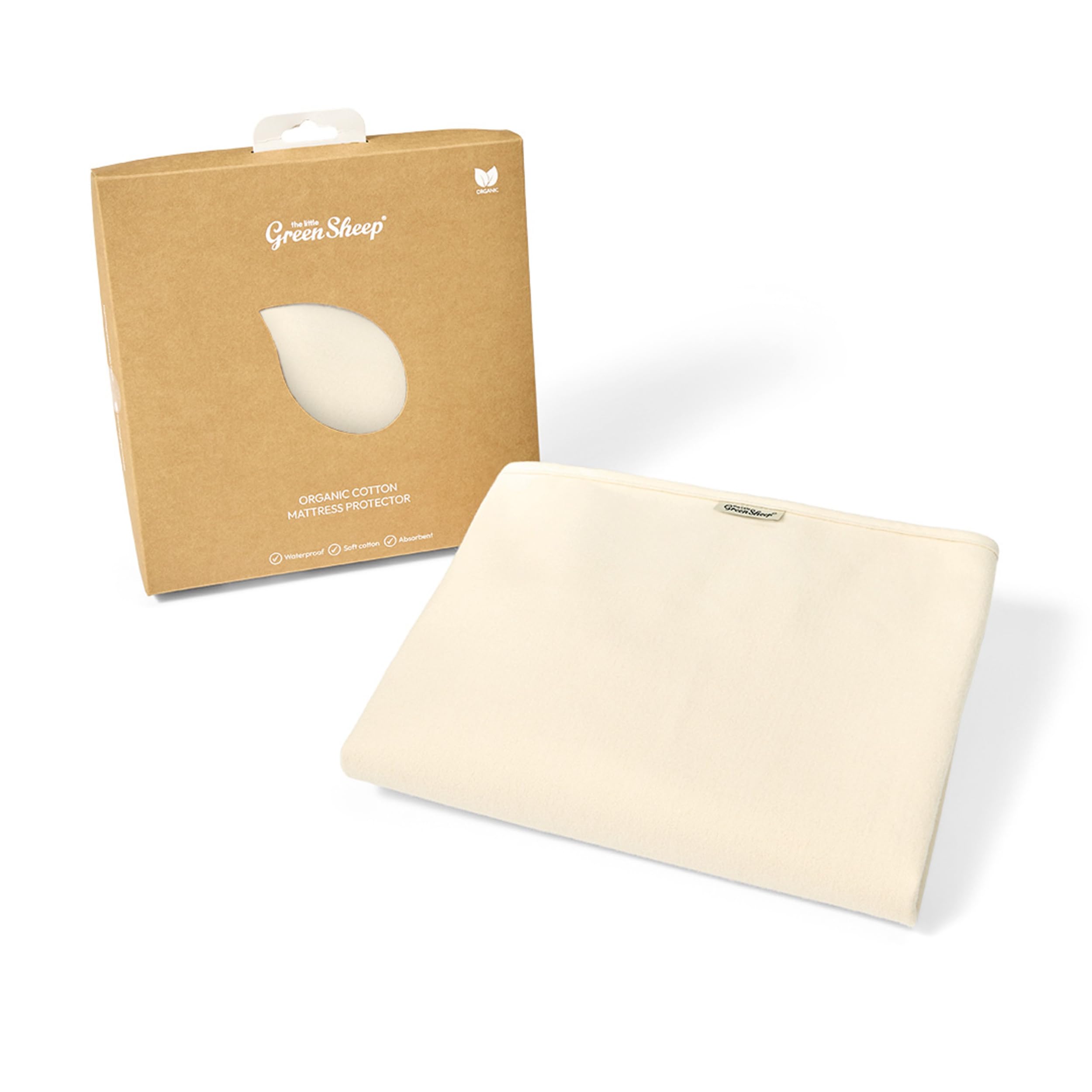 The Little Green Sheep Waterproof Mattress Protector - Cot 60 x 120 cm