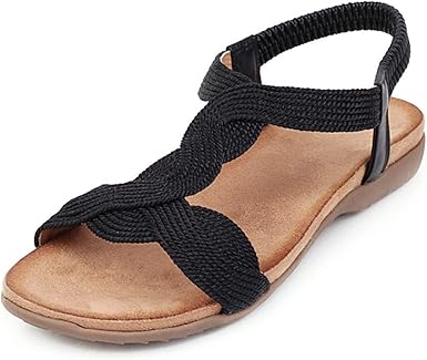 elastic gladiator sandals