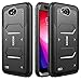 LG Fiesta 2 Case/LG Fiesta Case/LG X Charge Case/LG X Power 2 Case/LG K10 Power Case,KASEMI [Rugged Defender Series] Heavy Duty Protection Dual Layer Hybrid Case - Black