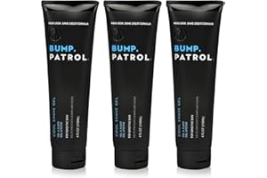 Bump Patrol Cool Shave Gel - Sensitive Clear Shaving Gel With Menthol Prevents Razor Burn, Bumps, Ingrown Hair - 4 Ounces 3 Pack