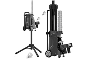 Intelligent Badminton Serve Machine, Portable Shuttlecock Launcher with Adjustable Speed and APP Control, Single Trainer Self