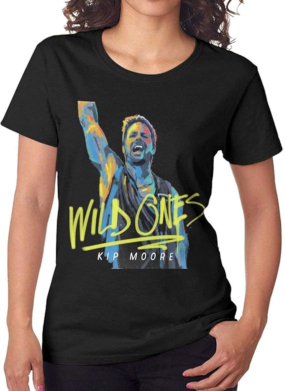 ChaseM Womens Kip Moore Wild Ones T Shirt Black at Amazon Womenâs Clothing store