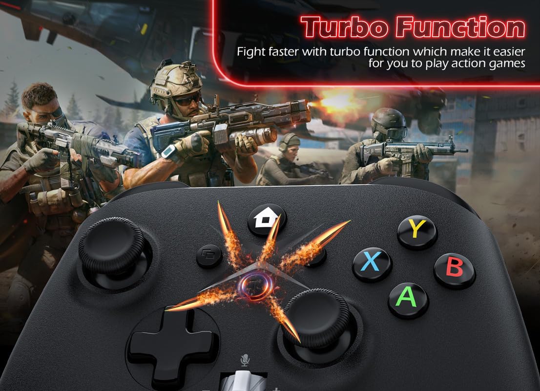 Gamrombo 2 Pack Wireless for Xbox Controller Series X|S, One & Windows 10/11, PC Steam Games, Built-in Audio Jack & Volume Button/Turbo/Macro/Dual Vibration, with 2.4GHz Adapter - Need to upgrade