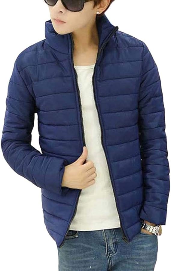 Men's Men's Short Jacket Zipper Winter Jacket with Jacket Down Zipper