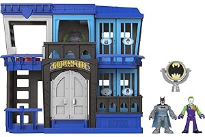FISHER-PRICE Imaginext DC Super Friends Batman Toy Gotham City Jail Recharged Playset with 2 Figures for Pretend Play Ages 3+ Years