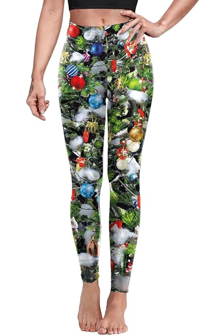Cat Tights Women's Ugly Christmas Leggings 3D Print Holiday