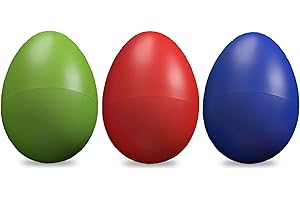 NextEgg Egg Shaker Set - Non Toxic Baby Musical Instruments and Toddler Percussion - Music Shaker Eggs for Infants, Kids and Adults - Hand Shaker Rhythm Instrument for Classroom or Preschool (3-Pack)