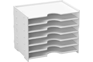 Paper Organizers For Desk 4/6/8 Tiers Document Holder Desktop Paper Storage Vertical File Office Supplies Desk Organizers Mul