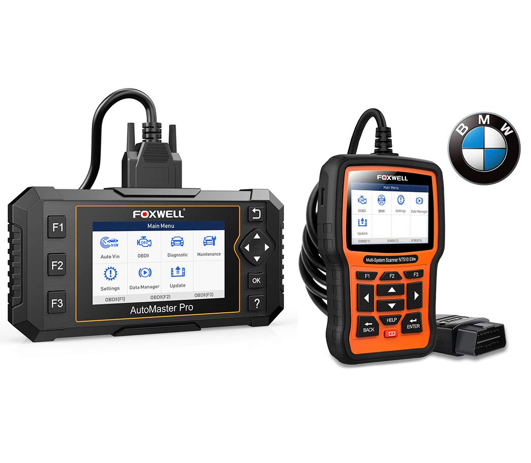 FOXWELL NT644 Elite OBD2 Scanner, Diagnostic Car Scanner for Cars and NT510 Elite Full Systems Scann