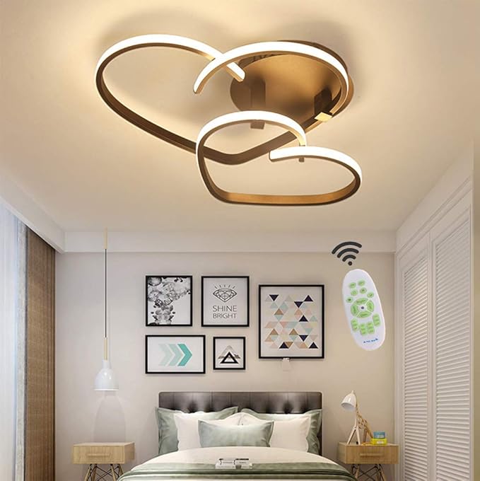 OOFAY Deckenleuchte Dimmbar LED Wohnzimmerlampe mit Fernbedienung