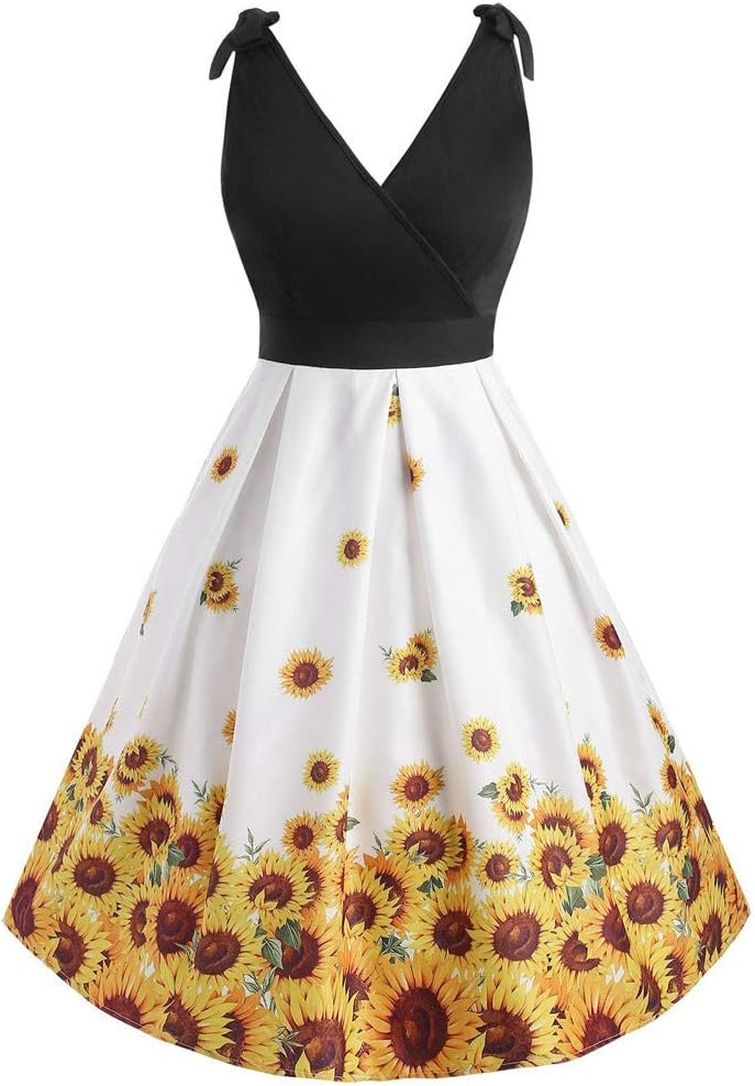 vestido de girassol plus size