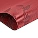 Top Finel Dinning Table Placemats for Kitchen Table Set of 4 Vinyl Woven Place Mats Heat Resistant Wipeable Placemat for Holiday, Red