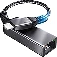 Maxonar USB C to Ethernet Adapter, 10/100/1000 Gigabit RJ45 to (Thunderbolt 3/4) 1Gbps Type C Ethernet LAN Network Adapter for MacBook Pro/Air, iPad Pro, Dell XPS, Surface HP Laptop, Mac, Driver Free