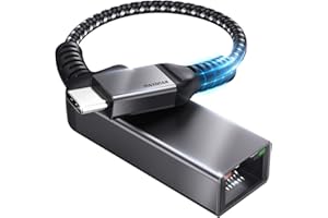 USB C to Ethernet Adapter, Maxonar USB C to RJ45 Thunderbolt 3/4 Type C to Ethernet LAN Network Adapter Compatible with iPad Air 2022, iPad Pro, iMac, MacBook Air Pro (M1/M2), Dell XPS and More