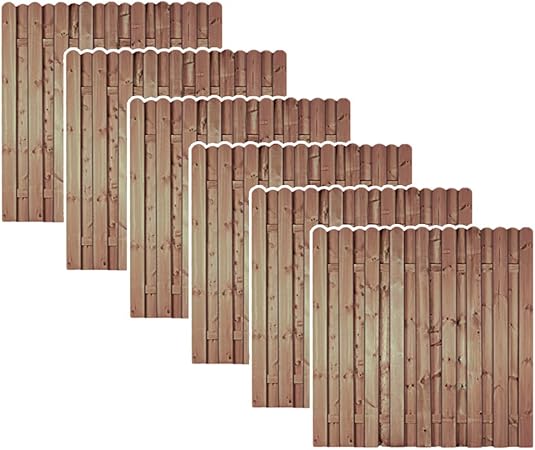 Amazon De Mein Garten Versand Zaunschnappchen 6 X Holz Gartenzaun Windschutz Im Mass 180 X 180 Cm Breite X Hohe Bochum Sonderangebot