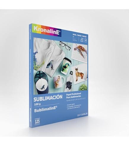 Papel Transferencia Térmica Papel De Sublimación A-SUB 8.5x11 Pulgadas - 100 Hojas De 125g, Para Impresoras De Inyección De Tinta, Transferencia Térmica Profesional Papel Sublimación A4