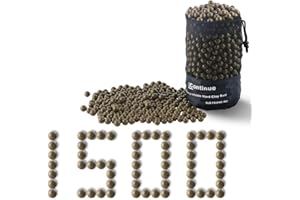 L Continue 1500 Pieces Diameter 3/8" Slingshot Ammo Biodegradable Hard Clay Ball.