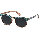 ANDWOOD Wood Sunglasses Polarized for Men Women Uv Protection Wooden Sun Glasses Bamboo Shades