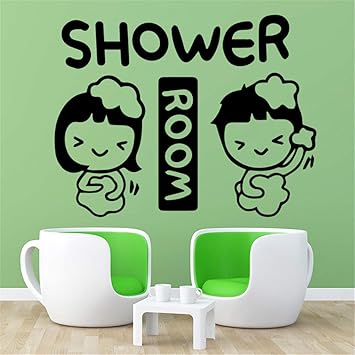 NUEVO cuarto de ducha de protección de vinilo pegatinas para sala ...