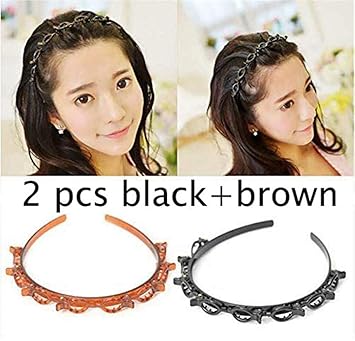 Double Layer Twist Plait Headband Hair 