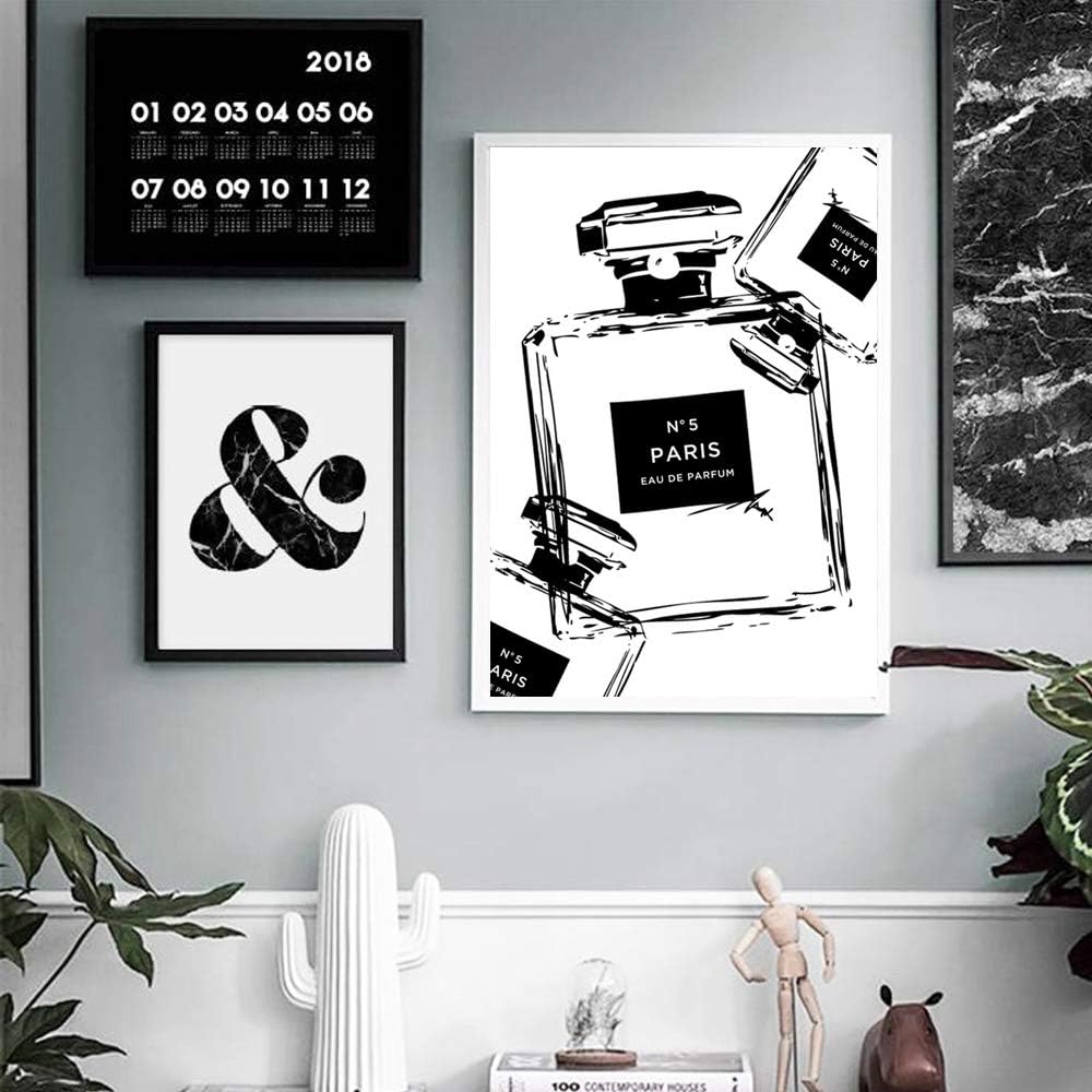 Amazon Co Jp ポスター モノクロ モノトーン ファッション 北欧 おしゃれ インテリア フレームなし パフューム 香水 白黒 ポスター 210 297mm ホーム キッチン