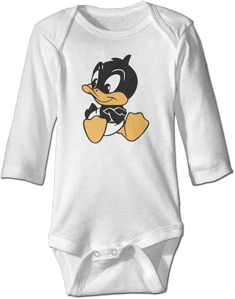 Baby Daffy Duck White Baby Onesie Long Sleeve Clothing