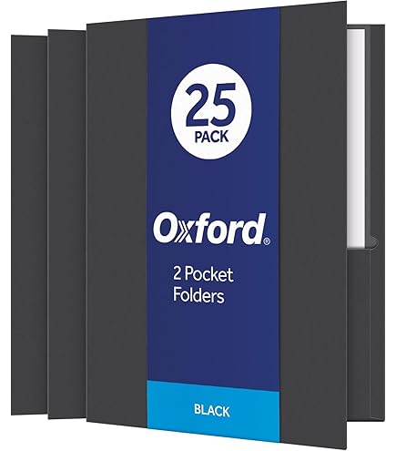 Amazon.com: Oxford 54443 Twin-Pocket Folders, Laminated,200 Sht
