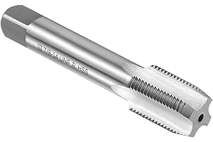 uxcell Hand Bottom Tap 7/8"-14 UNF 2B Left Hand Thread Bottoming Style Threading Taps High Speed Steel HSS6542 Straight Flute