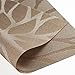 SICOHOME Placemats,Placemats for Table,Set of 4,Brown,Vinyl Kitchen Placemats,